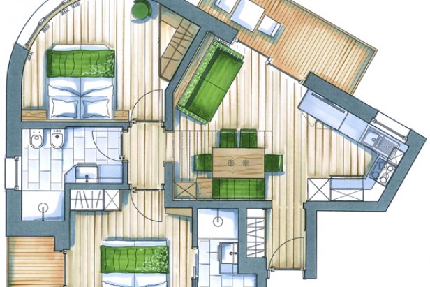 Apartament Marmolada