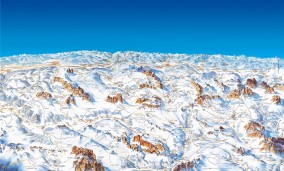 Cartina sciistica Dolomiti Superski